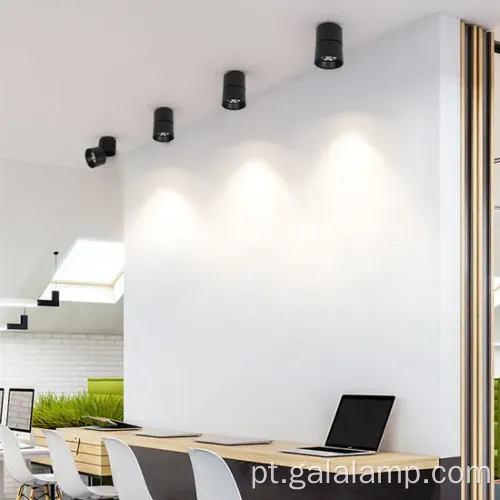 Luz de trilha dobrável montada na superfície moderna para espaços de varejo